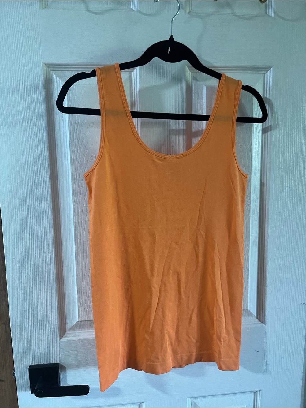 Orange Bamboo Tank Top - Versatile Basic, O/S (Fits Medium)